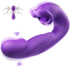 Red lip three-in-one tongue licking vibrator