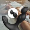 Remote control dual vibration anal plug vibrator