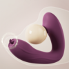 Remote control sucking vibrator