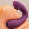Remote control sucking vibrator