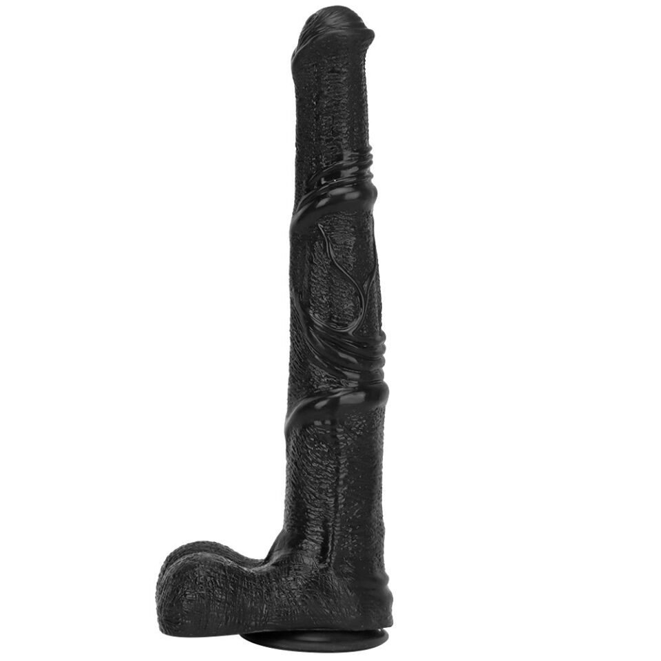 Extra large realistic dark horse dildo 14.76 inches