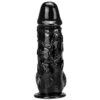 Realistic black suction cup dildo 10.03 inches