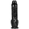 Realistic black suction cup dildo 10.43 inches