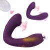 Remote control sucking vibrator
