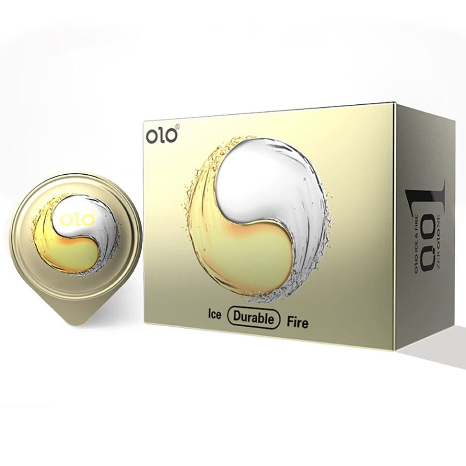OLO 001 Ice and Fire Latex Condom （10 count）