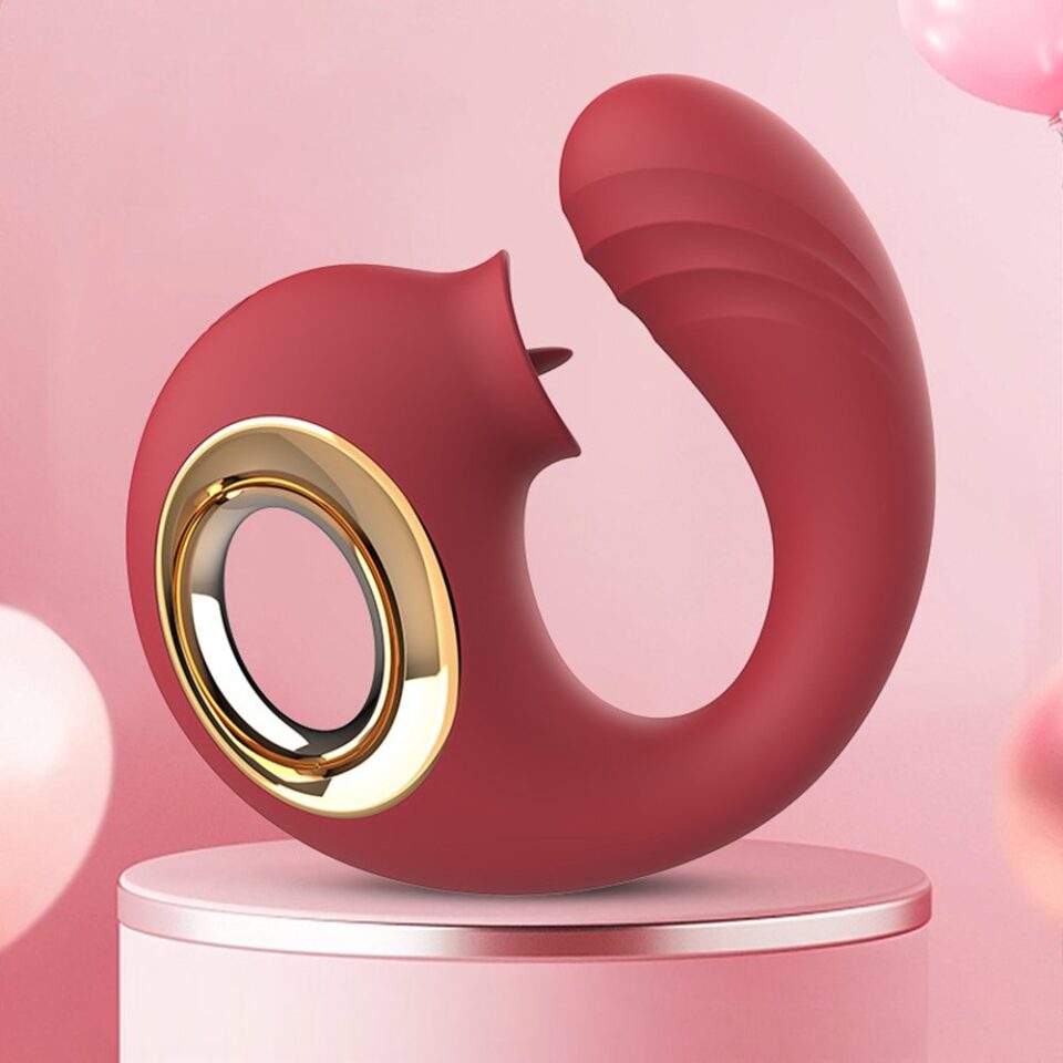 Dolphin 8 function tongue licking g-spot vibrator
