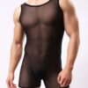 Macho Mesh Transparent Muscle Sexy Jumpsuit