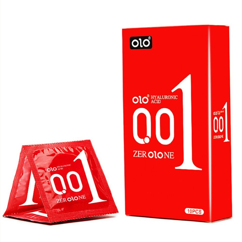 OLO 001 ultra-thin latex large particle condom （10 count）