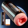 Oral sex heated sucking vibrating masturbator