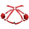 Sex Slavery Leather BDSM Kit Handcuffs