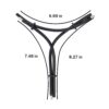 Black silicone penis ring 3 rings