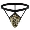 Leopard print sexy stretch thong
