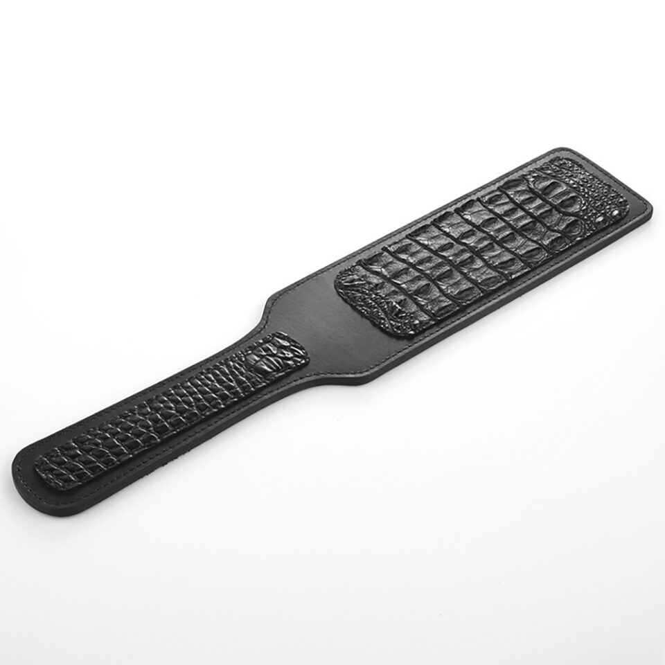 Alligator leather butt paddle