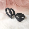 Double-ring design silicone penis ring