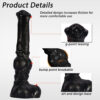 Extra large realistic dark horse dildo 14.96 inches
