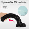 Extra large realistic dark horse dildo 14.96 inches