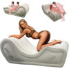 Inflatable sex sofa chair with automatic air pump