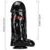 Realistic black suction cup dildo 10.03 inches