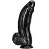 Realistic black suction cup dildo 10.43 inches