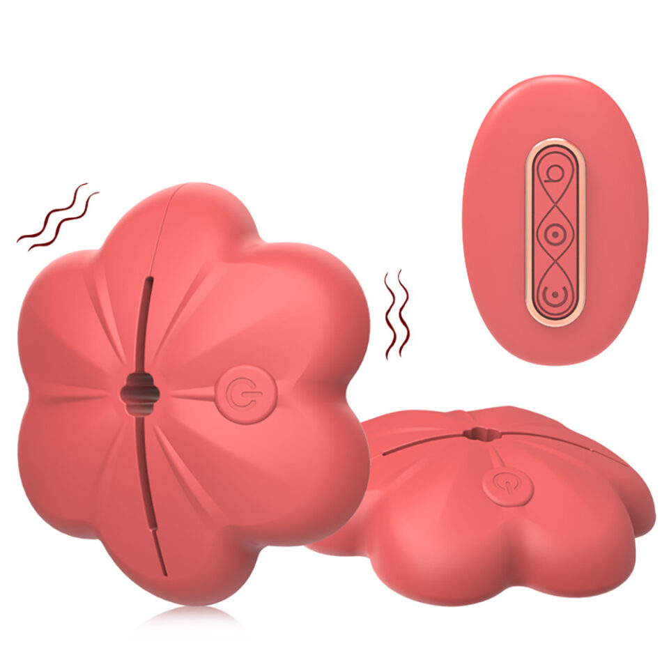 Remote control invisible nipple vibrator