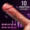 Remote control realistic dildo 8.3 inches