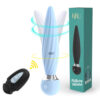 Remote controlled spiral anal plug AV vibrator