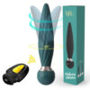 Remote controlled spiral anal plug AV vibrator